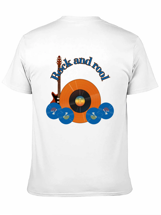 Camiseta Negra Rock and Rool para Hombre