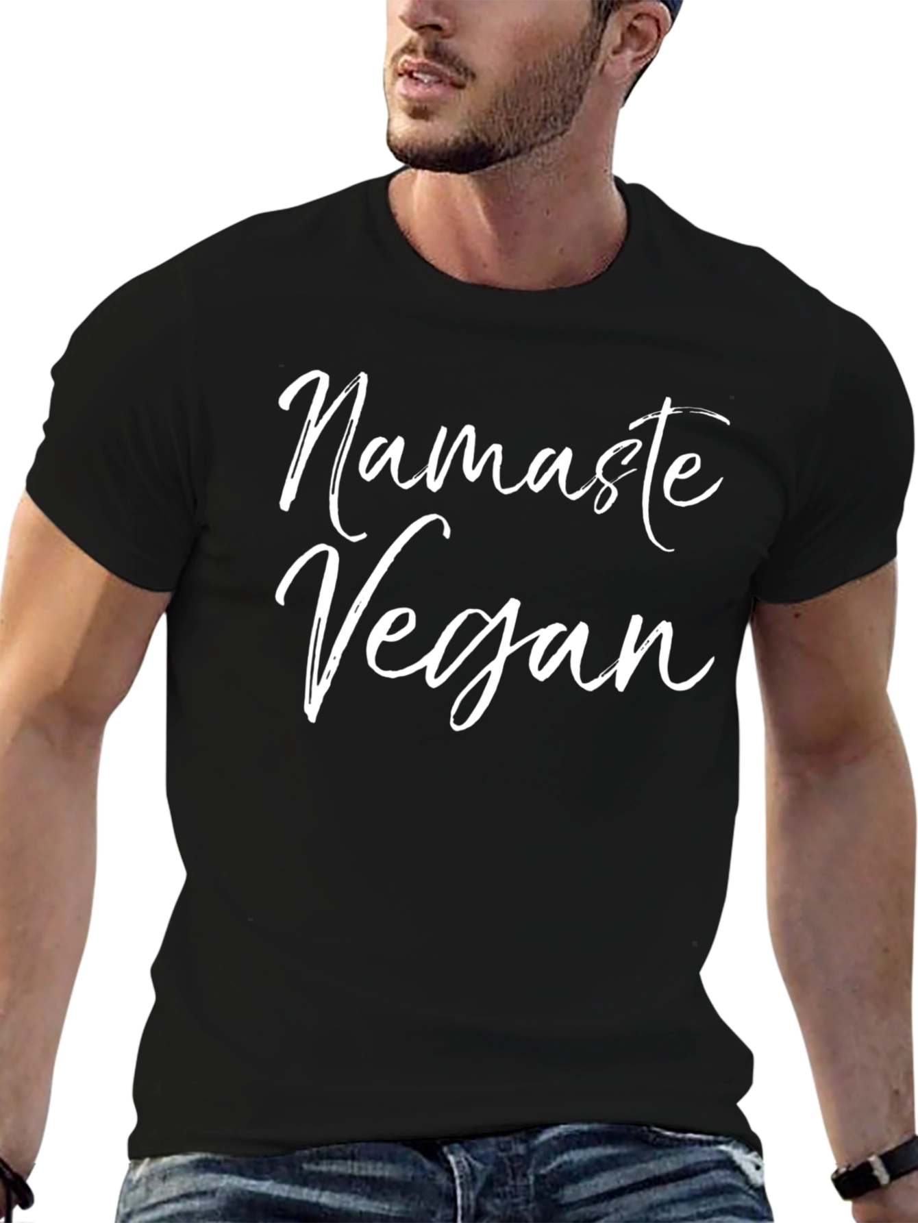 Camiseta Negra Namaste Vegan