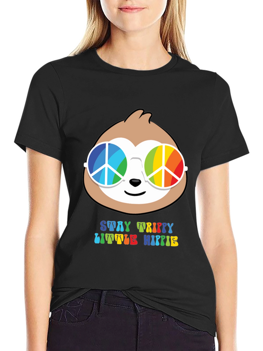 Camiseta Hombre Stay Trippy Little Hippie