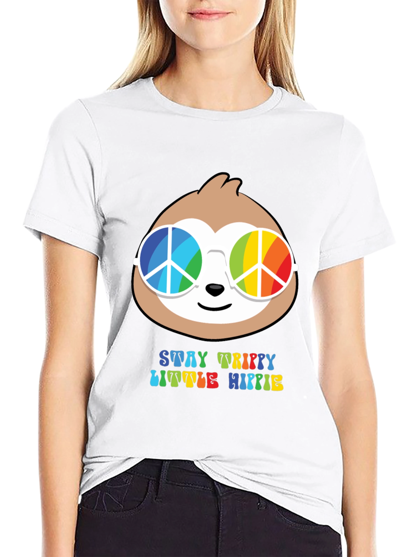 Camiseta Hombre Stay Trippy Little Hippie