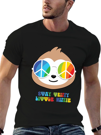 Camiseta Hombre Stay Trippy Little Hippie