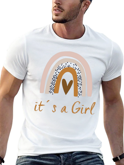 Camiseta Es una Niña con Arcoíris Boho