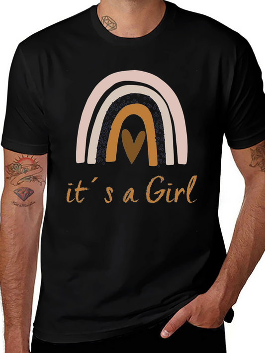 Camiseta Es una Niña con Arcoíris Boho