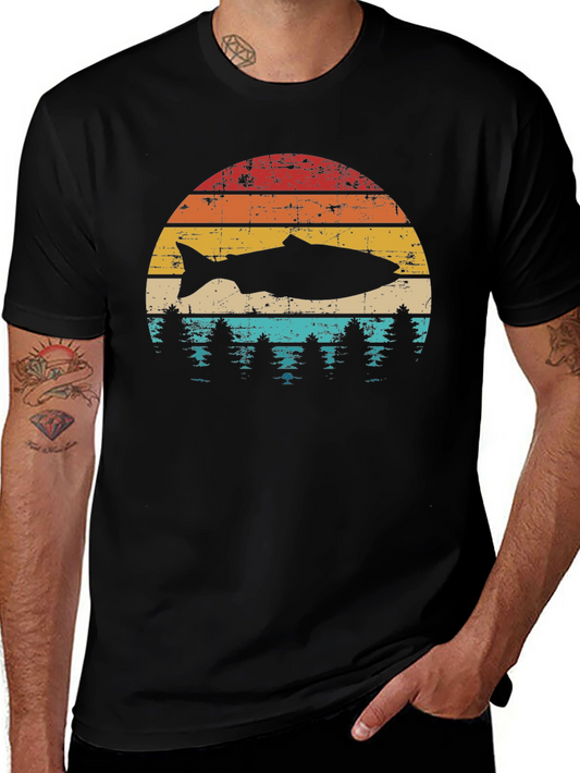 Camiseta Retro Pesca y Naturaleza