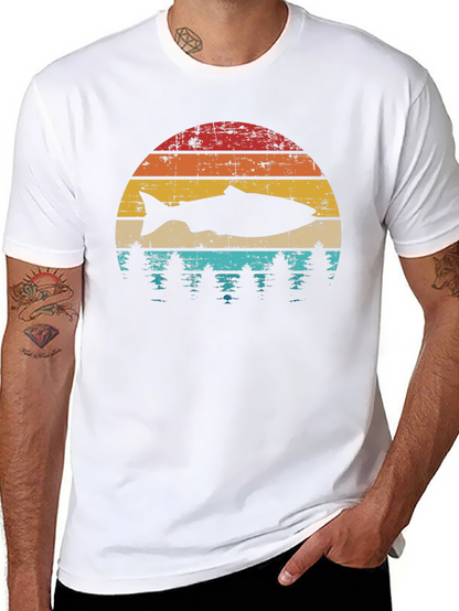 Camiseta Retro Pesca y Naturaleza