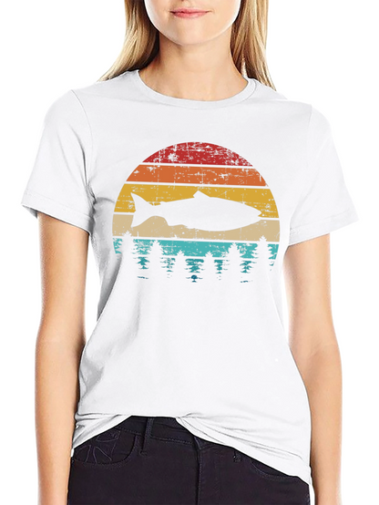 Camiseta Retro Pesca y Naturaleza