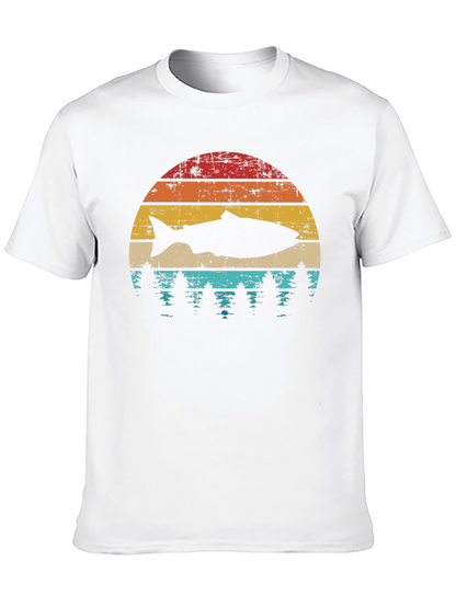 Camiseta Retro Pesca y Naturaleza