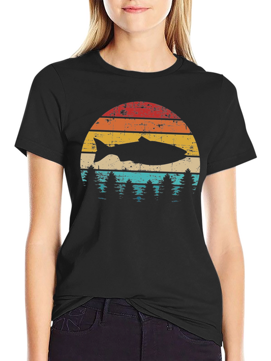 Camiseta Retro Pesca y Naturaleza