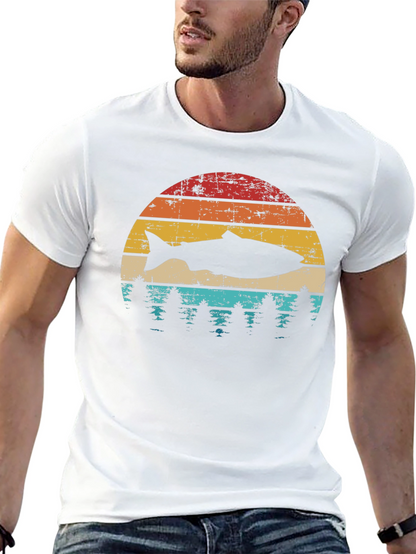 Camiseta Retro Pesca y Naturaleza
