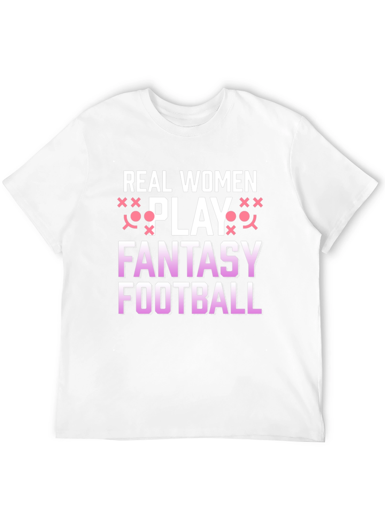 Camiseta Negra Real Women Play Fantasy Football