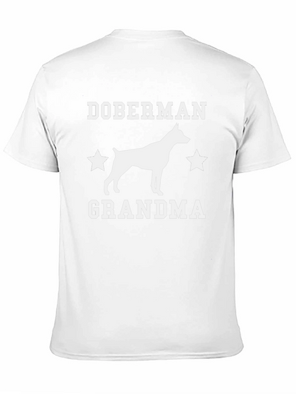 Camiseta Negra Doberman Abuela