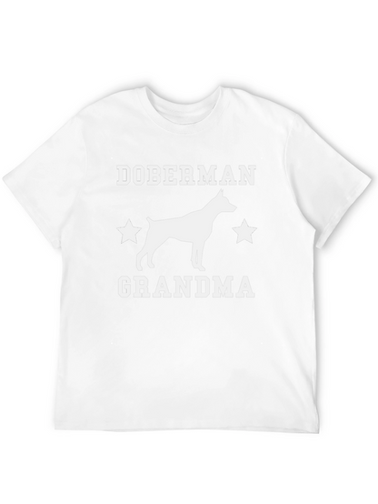Camiseta Negra Doberman Abuela