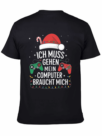 Camiseta Gamer Navideña - Ich Muss Gehen
