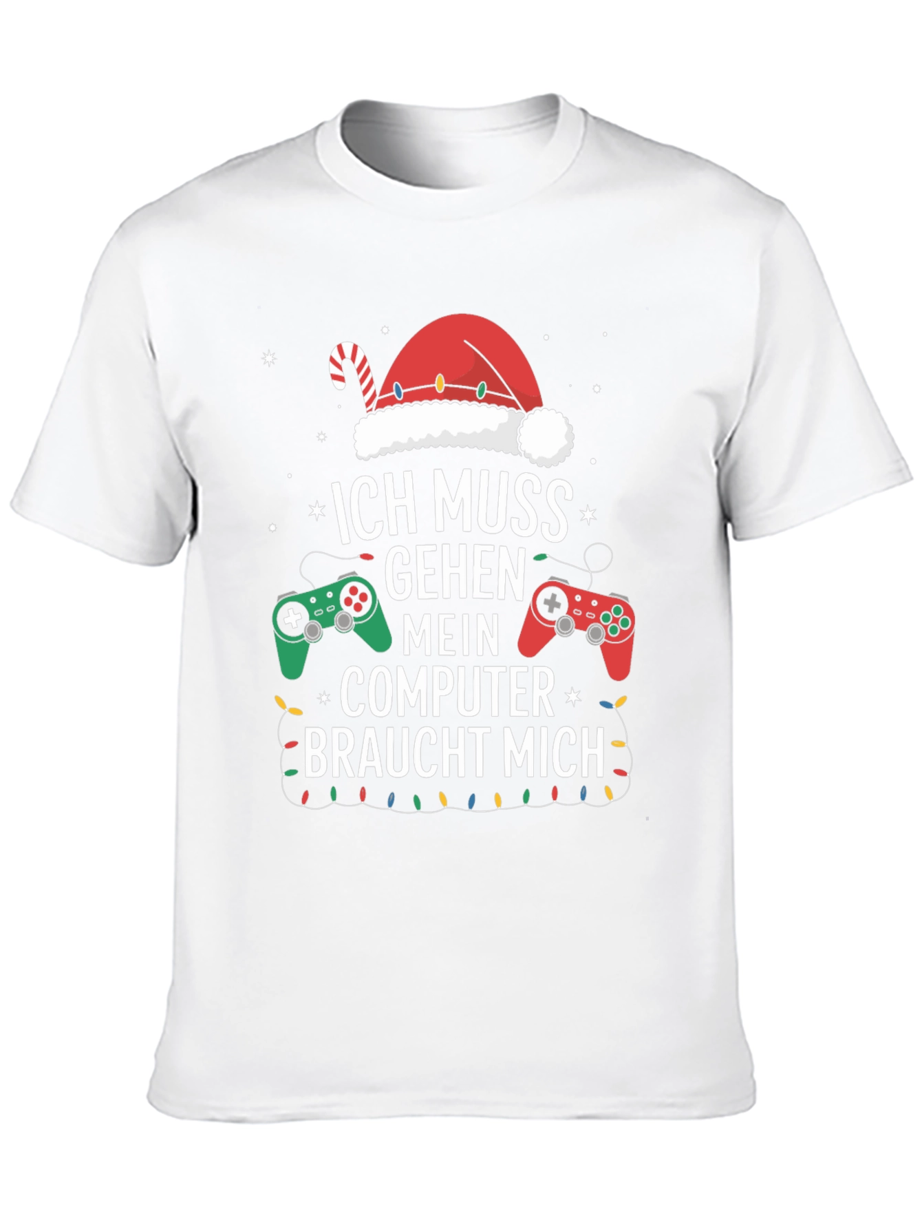 Camiseta Gamer Navideña - Ich Muss Gehen