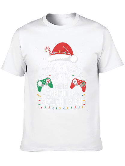 Camiseta Gamer Navideña - Ich Muss Gehen