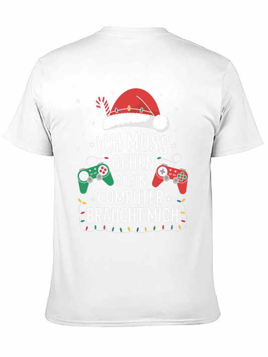 Camiseta Gamer Navideña - Ich Muss Gehen