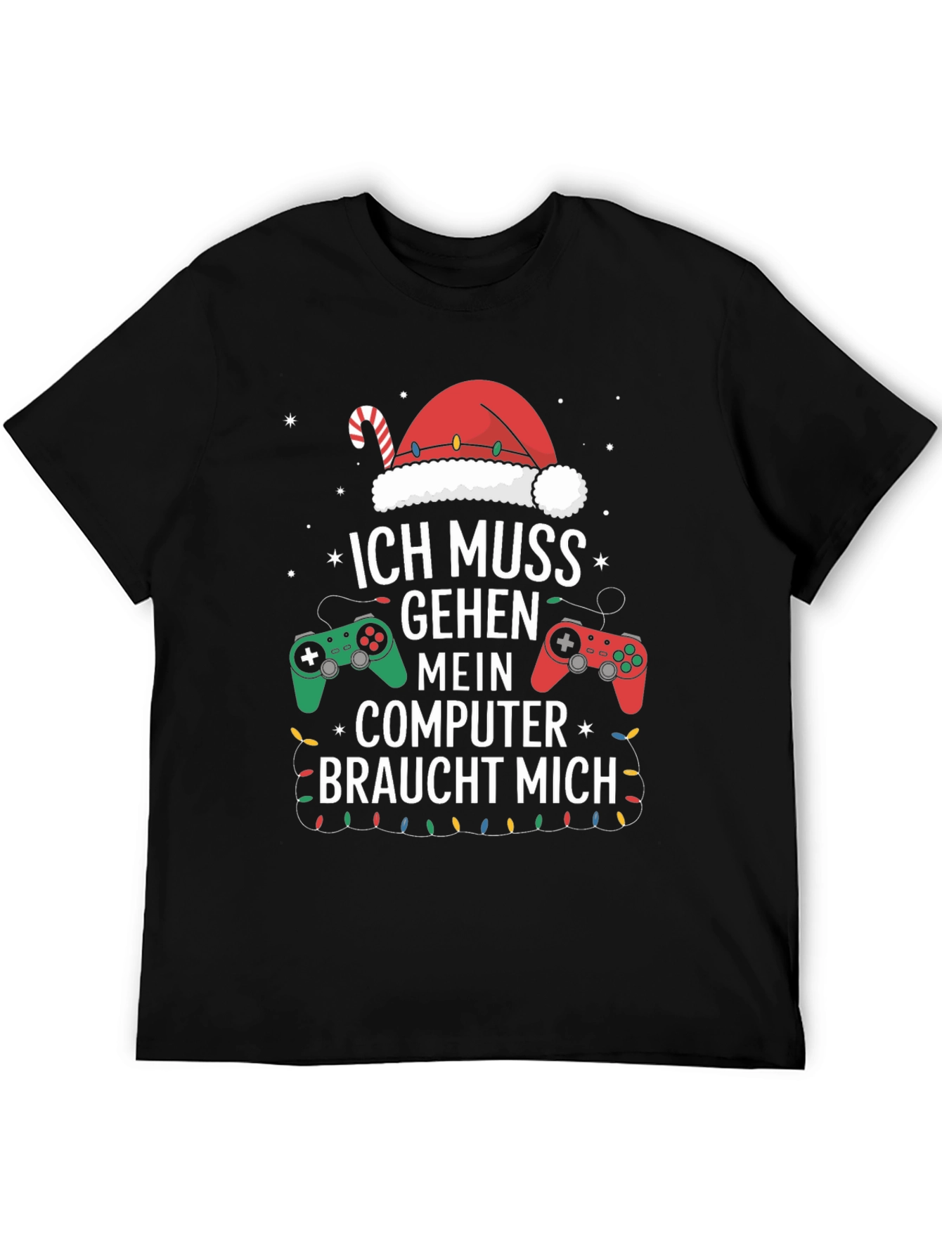 Camiseta Gamer Navideña - Ich Muss Gehen
