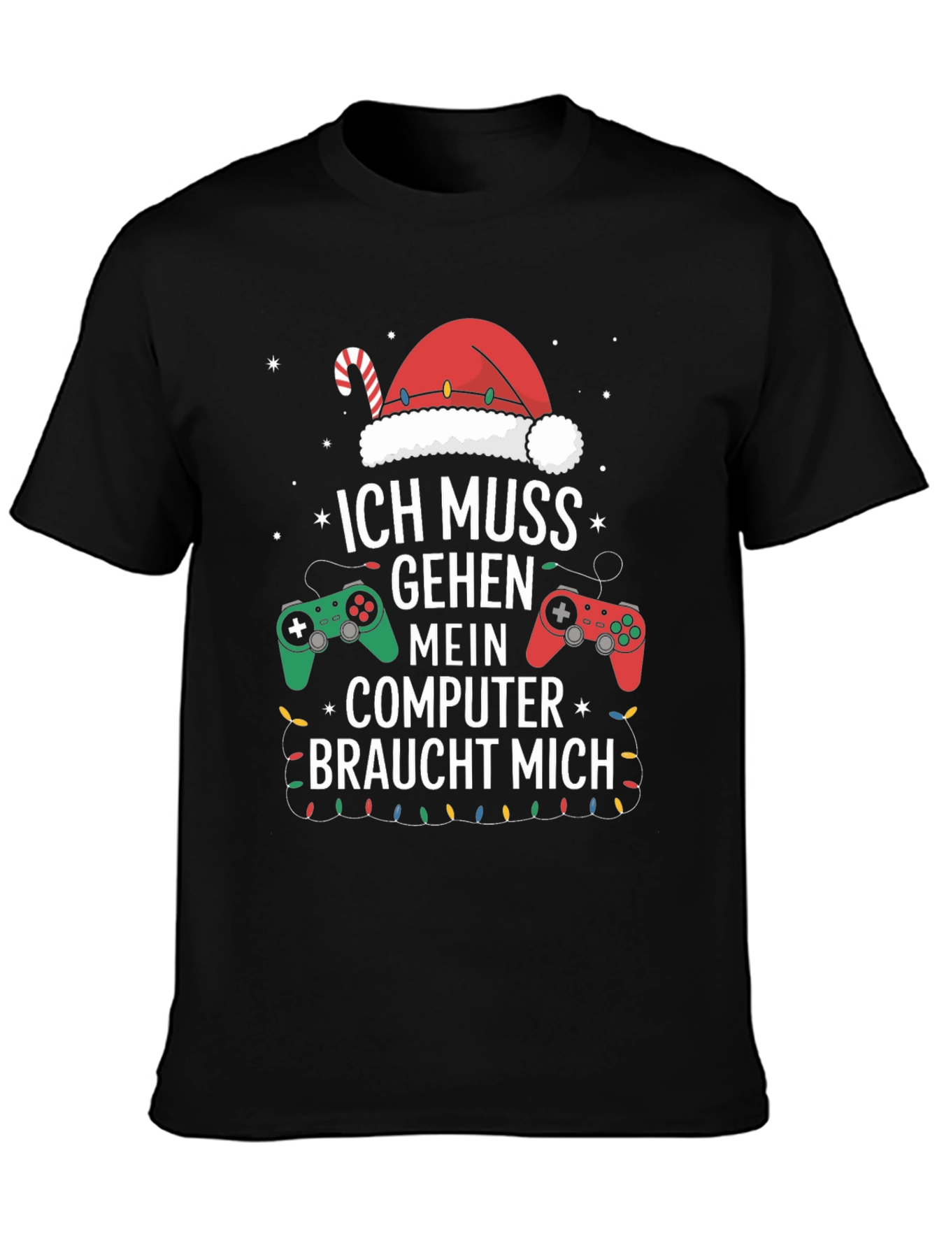 Camiseta Gamer Navideña - Ich Muss Gehen