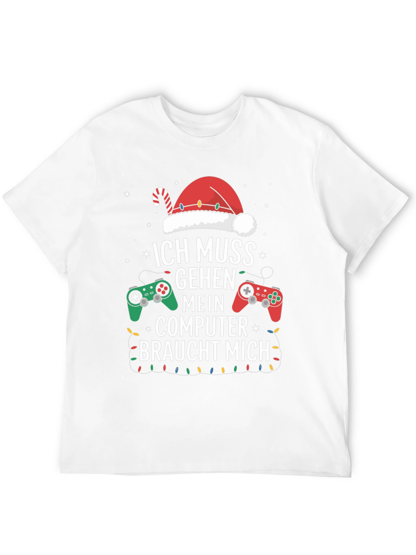 Camiseta Gamer Navideña - Ich Muss Gehen