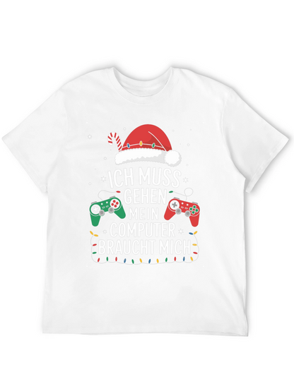 Camiseta Gamer Navideña - Ich Muss Gehen