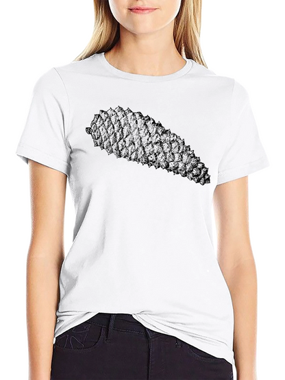 Camiseta Negra con Diseño de Piña