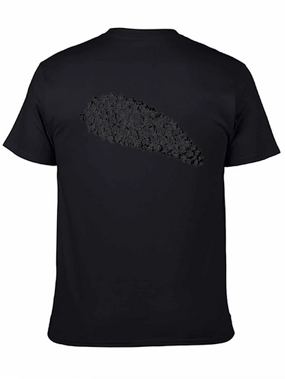 Camiseta Negra con Diseño de Piña