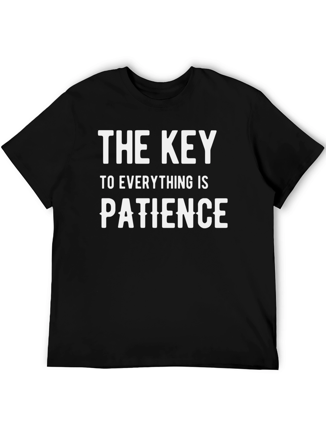 Camiseta Negra: La Paciencia es la Clave