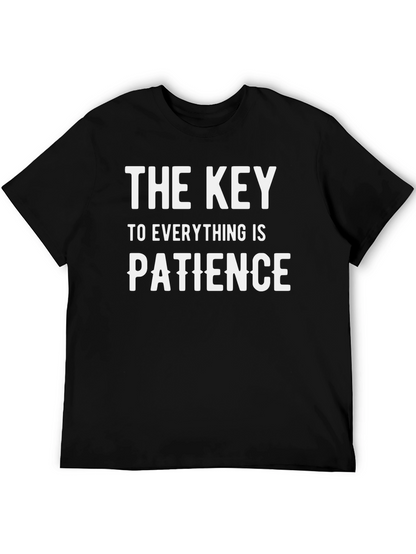 Camiseta Negra: La Paciencia es la Clave