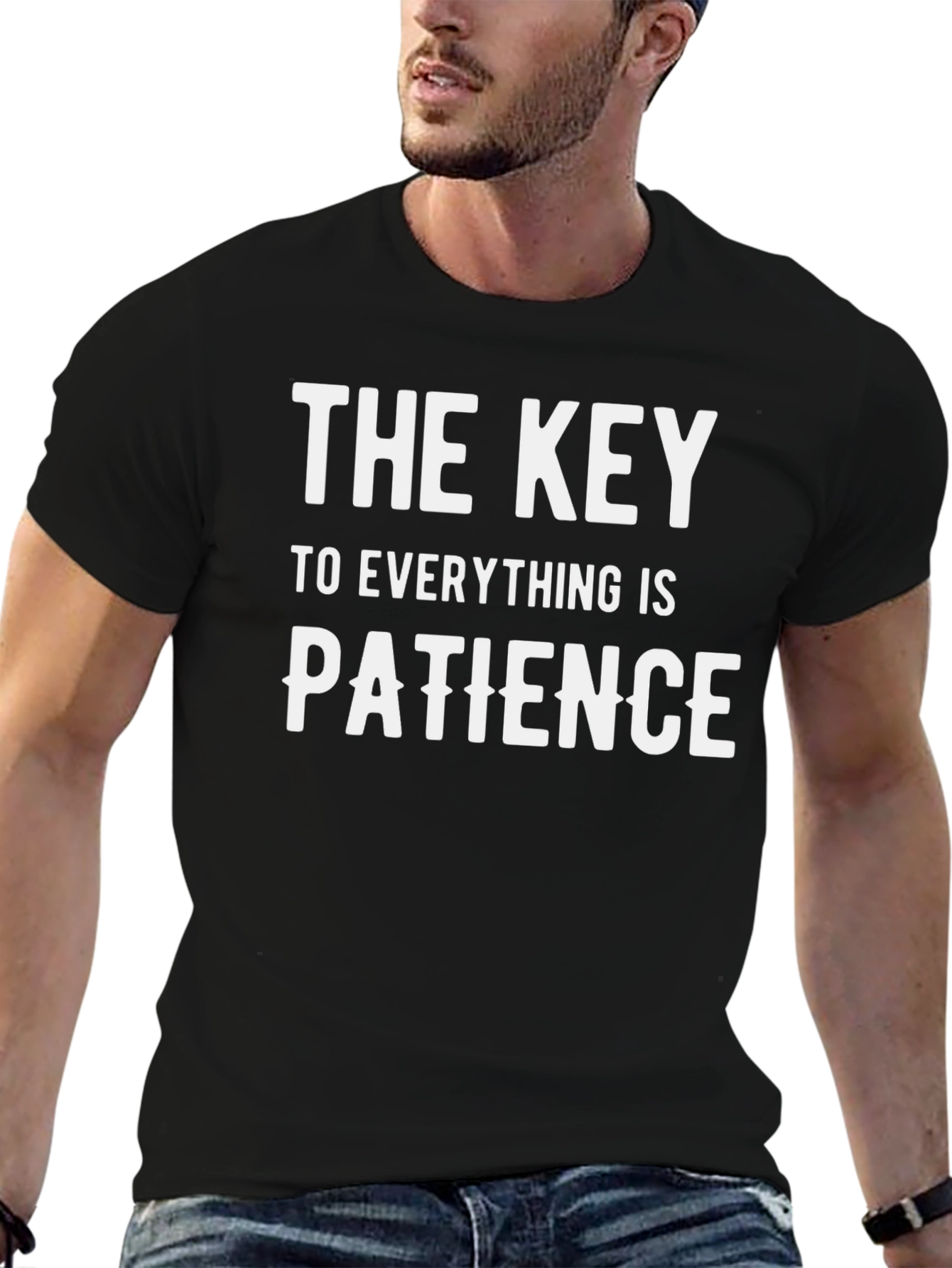 Camiseta Negra: La Paciencia es la Clave