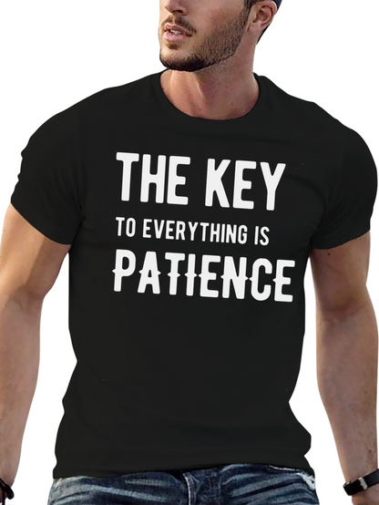 Camiseta Negra: La Paciencia es la Clave