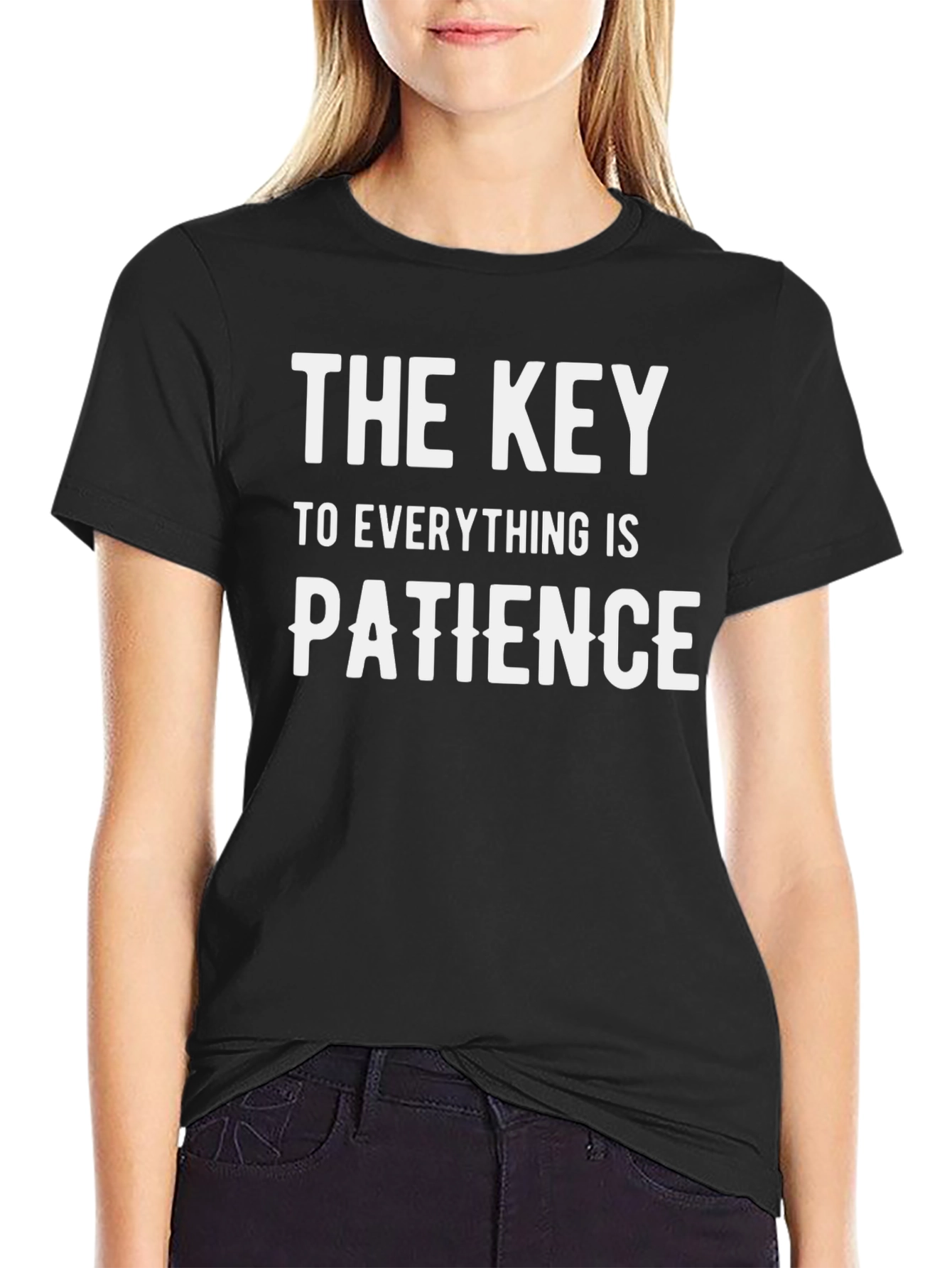Camiseta Negra: La Paciencia es la Clave