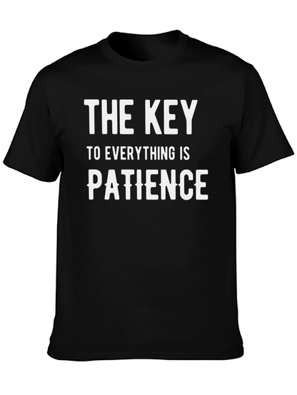 Camiseta Negra: La Paciencia es la Clave