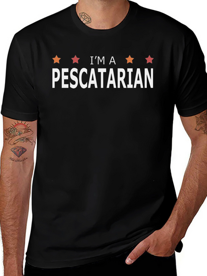 Camiseta Negra Soy Pescatariano
