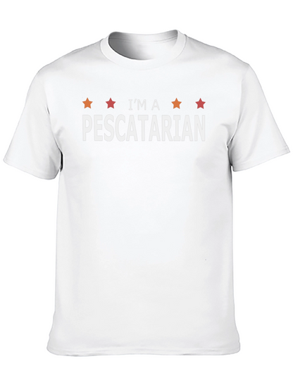 Camiseta Negra Soy Pescatariano