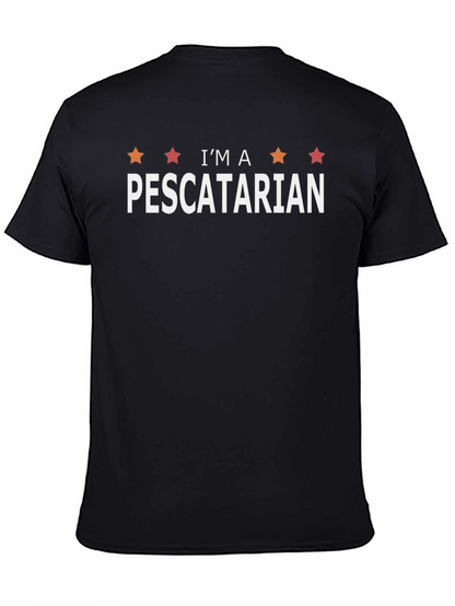 Camiseta Negra Soy Pescatariano