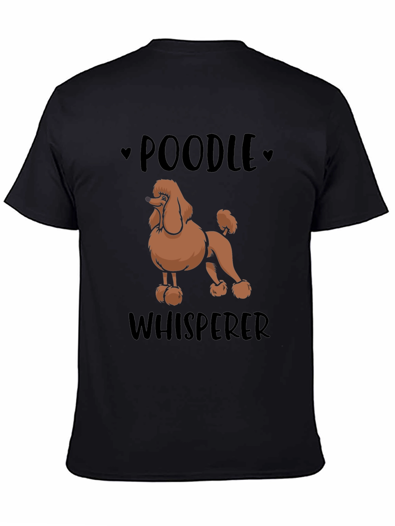 Camiseta Negra Poodle Whisperer