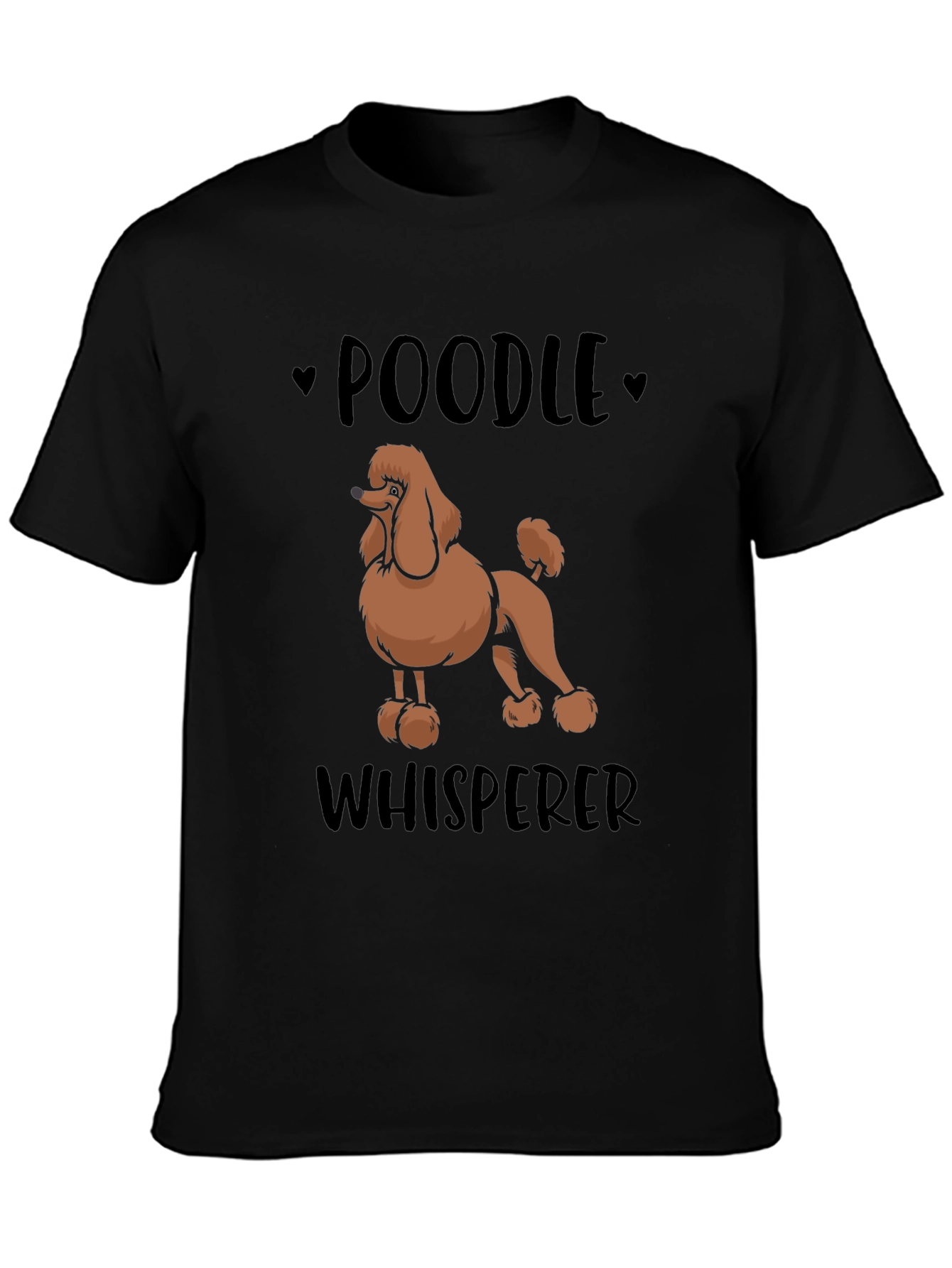 Camiseta Negra Poodle Whisperer