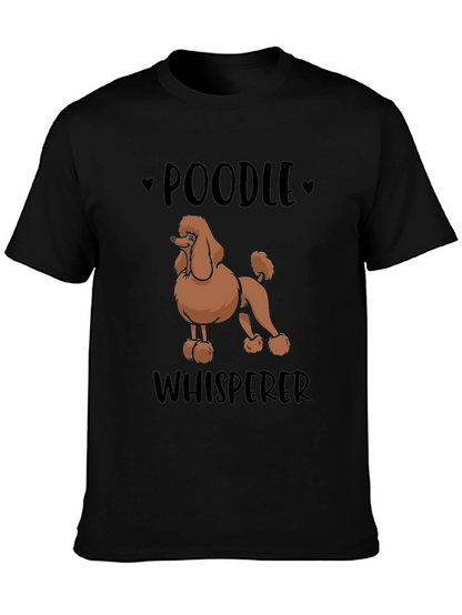 Camiseta Negra Poodle Whisperer