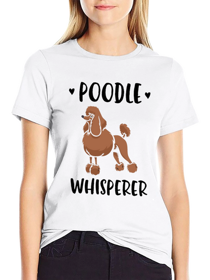 Camiseta Negra Poodle Whisperer
