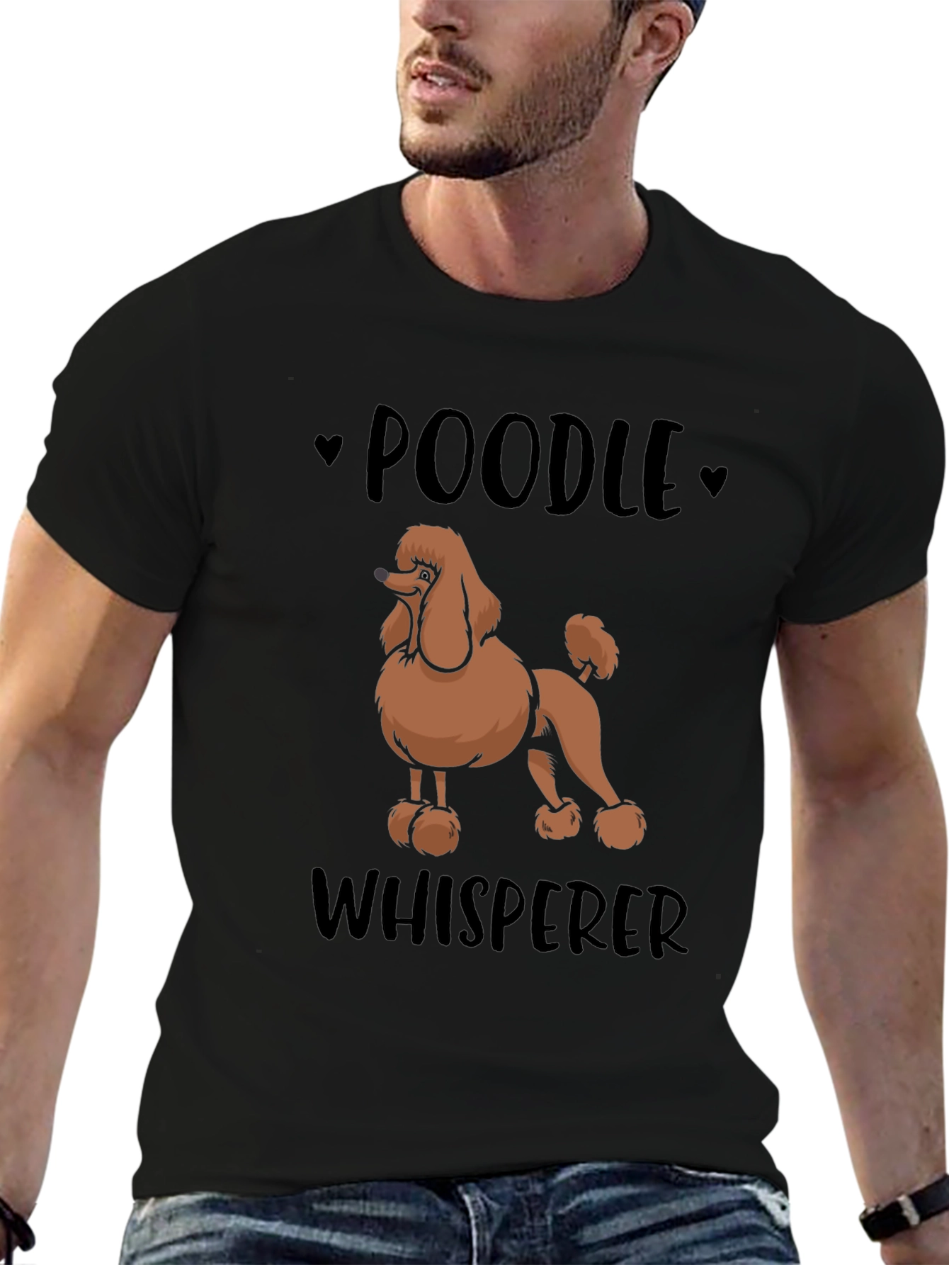 Camiseta Negra Poodle Whisperer