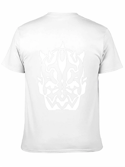 Camiseta Negra con Diseño Abstracto Darth Maul