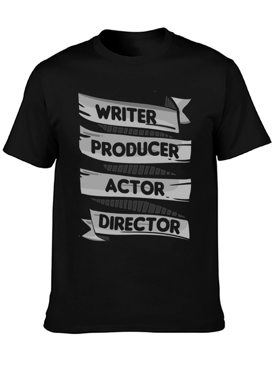 Camiseta Negra: Escritor Productor Actor y Director