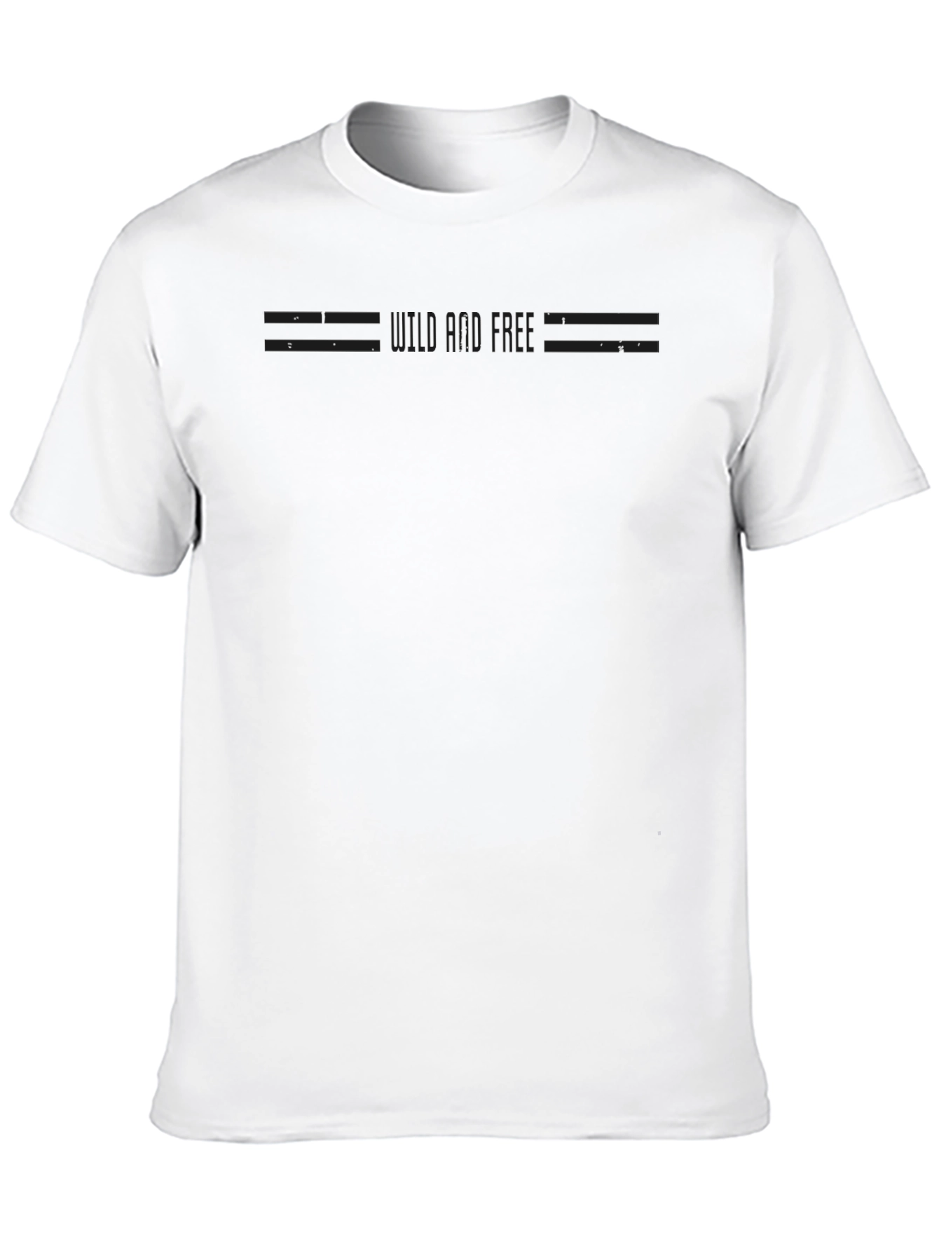 Camiseta Negra Casual de Hombre