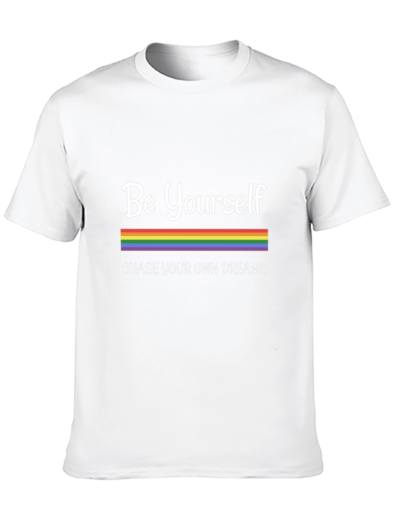 Camiseta Negra Sé Tú Mismo con Orgullo LGBTQ+