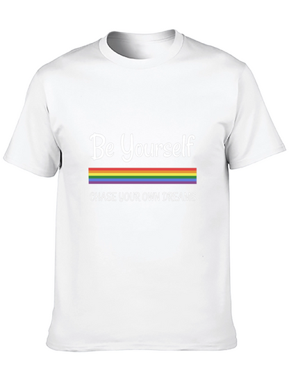 Camiseta Negra Sé Tú Mismo con Orgullo LGBTQ+