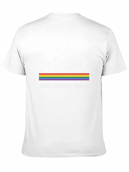 Camiseta Negra Sé Tú Mismo con Orgullo LGBTQ+