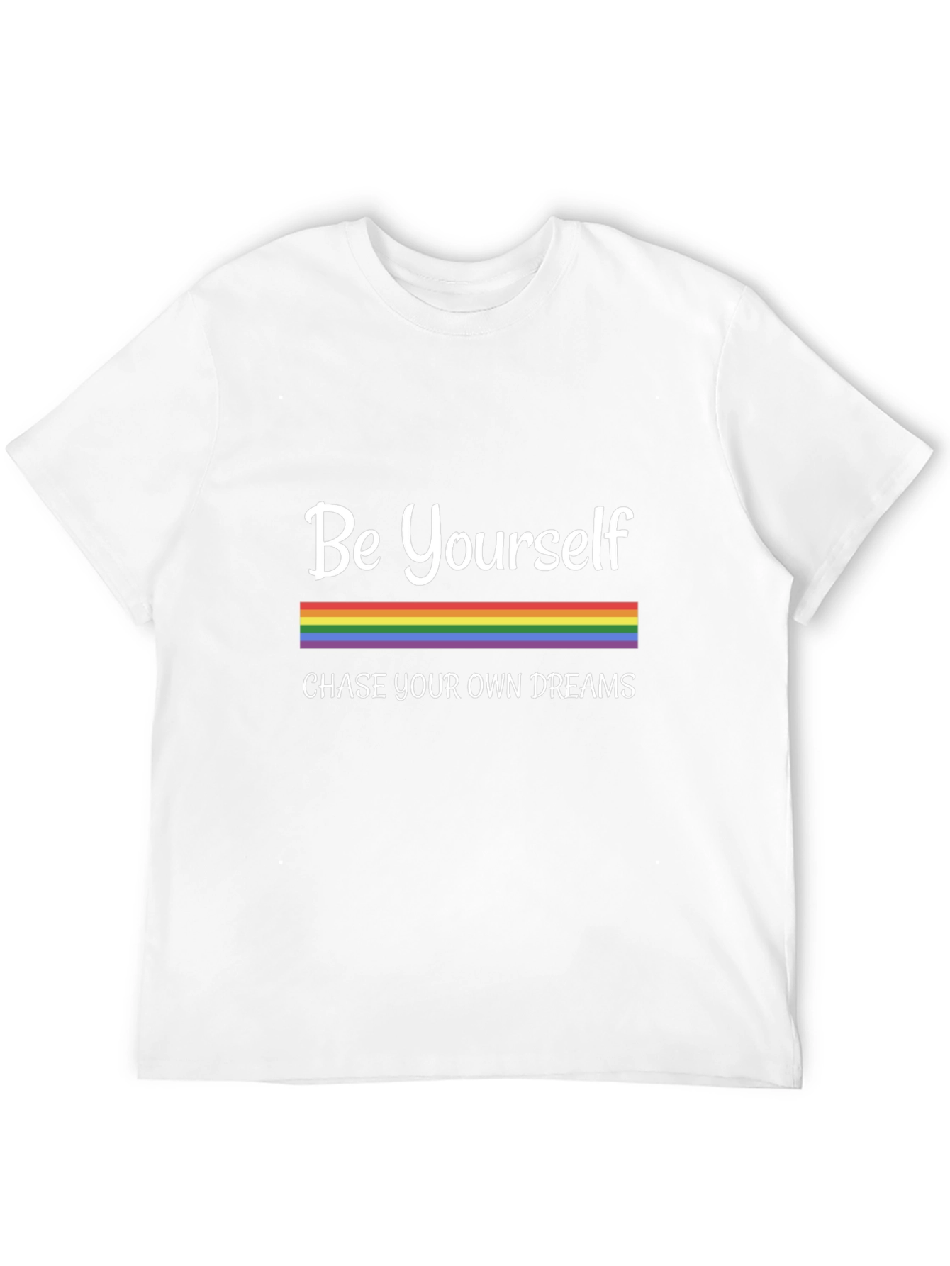 Camiseta Negra Sé Tú Mismo con Orgullo LGBTQ+