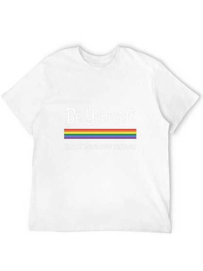 Camiseta Negra Sé Tú Mismo con Orgullo LGBTQ+