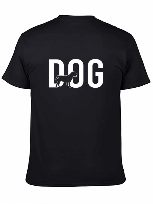 Camiseta Negra DOG con Diseño de Perro