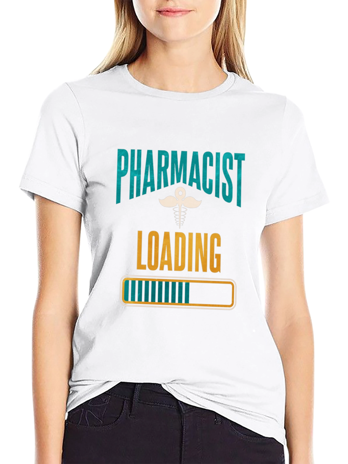 Camiseta Farmacéutico Cargando Unisex Negra